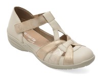 Pantofi REMONTE bej, R7601, din piele naturala - 1