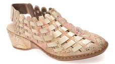 Pantofi RIEKER bej, 47156, din piele ecologica