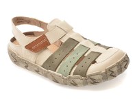 Pantofi RIEKER bej, L0379, din piele naturala - 1