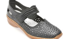 Pantofi RIEKER bleumarin, 41399, din piele naturala