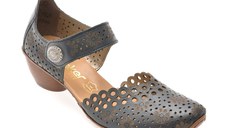 Pantofi RIEKER bleumarin, 43753, din piele naturala