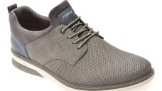 Pantofi RIEKER gri, 14450, din piele ecologica