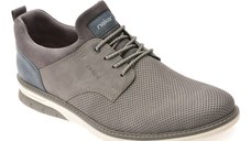Pantofi RIEKER gri, 14450, din piele ecologica
