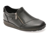 Pantofi RIEKER negri, 44265, din piele naturala - 1