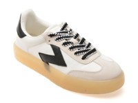 Pantofi sport ALDO alb-negru, RETROSTEP 122, din material textil - 1