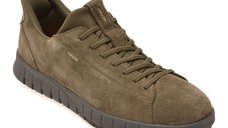 Pantofi sport barbati GEOX U65MAA kaki din piele intoarsa