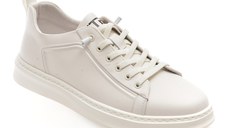 Pantofi sport BITE THE BULLET albi, 3001663, din piele naturala
