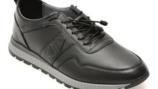 Pantofi sport BITE THE BULLET negri OY1105 din piele naturala pentru barbati