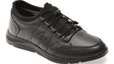 Pantofi sport BITE THE BULLET negri, OY5040, din piele naturala