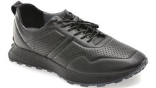 Pantofi sport BITE THE BULLET negri, OY5175, din piele naturala