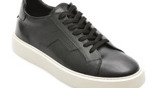 Pantofi sport BITE THE BULLET negri, WB008, din piele naturala lacuita