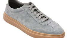 Pantofi sport BOSS gri, 8715, din piele intoarsa