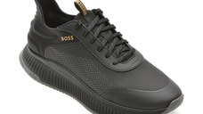Pantofi sport BOSS negri, 6488, din material textil