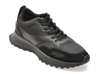 Pantofi sport BOSS negri, 6496, din material textil - 1