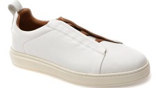 Pantofi sport BULLETTI albi, 7178, din piele naturala