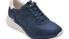 Pantofi sport CALLAGHAN bleumarin, 61205, din material textil si piele naturala