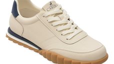 Pantofi sport CARIBU albi, V260007, din piele naturala