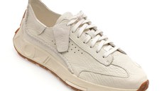 Pantofi sport CLARKS albi, CRAFT SPEED, din piele naturala