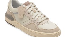 Pantofi sport CLARKS bej, COURTLITE 2 LO, din piele naturala