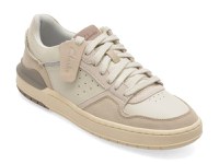 Pantofi sport CLARKS bej, COURTLITE 2 LO, din piele naturala - 1