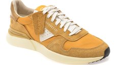 Pantofi sport CLARKS maro, CRAFT WICK LACE, din material textil si piele intoarsa