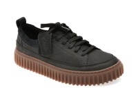 Pantofi sport CLARKS negri, TORHILL LACE, din nabuc - 1