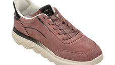 Pantofi sport de dama GEOX D657MA, roz, din piele intoarsa