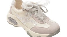 Pantofi sport EPICA 9610 albi din material textil pentru femei