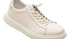 Pantofi sport EPICA albi, 2205, din piele naturala