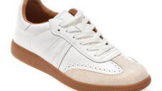 Pantofi sport EPICA albi, 5657, din piele naturala