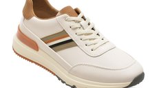 Pantofi sport EPICA albi, 59237, din piele naturala