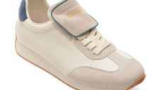 Pantofi sport EPICA albi, 59635, din piele naturala