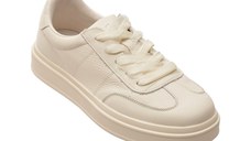 Pantofi sport EPICA albi, C1991, din piele naturala