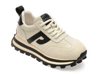 Pantofi sport EPICA albi, M1113, din piele naturala - 1