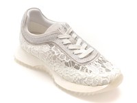 Pantofi sport EPICA albi, QS663, din material textil - 1