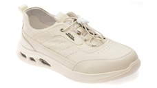 Pantofi sport EPICA albi, T9500, din piele naturala