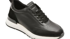 Pantofi sport EPICA negri, 19358, din piele naturala