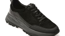 Pantofi sport EPICA negri, 2511A1, din piele naturala
