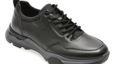 Pantofi sport EPICA negri, 58213, din piele naturala