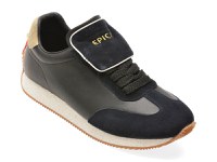 Pantofi sport EPICA negri, 59635, din piele naturala - 1
