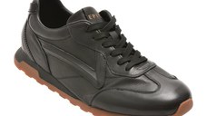 Pantofi sport EPICA negri, 59877, din piele naturala