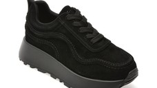 Pantofi sport EPICA negri, 6038, din piele intoarsa