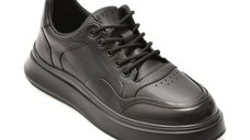 Pantofi sport EPICA negri, 81967, din piele naturala