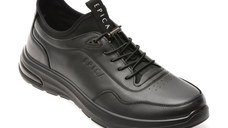 Pantofi sport EPICA negri, CCH14, din piele naturala