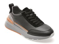 Pantofi sport EPICA negri, LN14, din piele naturala - 1
