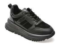 Pantofi sport EPICA negri, QS319, din piele naturala - 1