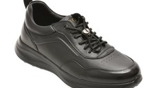 Pantofi sport EPICA negri, T25223, din piele naturala