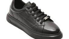 Pantofi sport EPICA negri, T8900, din piele naturala