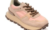 Pantofi sport EPICA roz, 2080, din material textil si piele naturala
