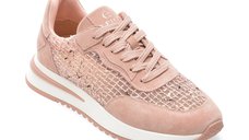 Pantofi sport EPICA roz, QS510, din material textil si piele naturala
